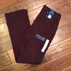 Maroon/wine color pants. New with tags.